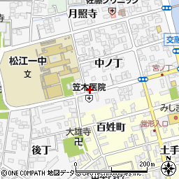 島根県松江市外中原町中ノ丁56-4周辺の地図