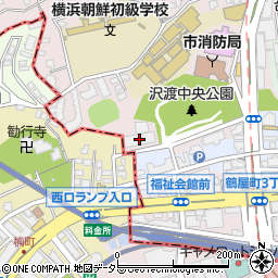 神奈川県社会福祉会館周辺の地図