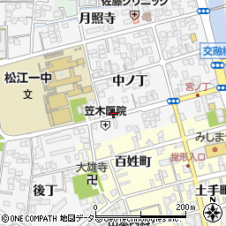 島根県松江市外中原町中ノ丁56-16周辺の地図