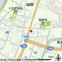 関山田簡易郵便局周辺の地図