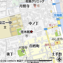 島根県松江市外中原町中ノ丁57-3周辺の地図