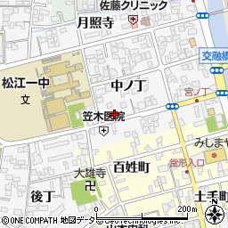 島根県松江市外中原町中ノ丁56-6周辺の地図