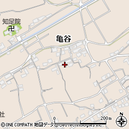 鳥取県東伯郡北栄町亀谷608-1周辺の地図