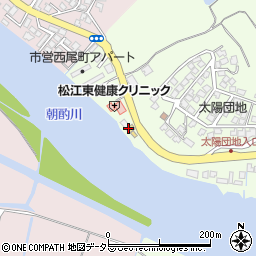 マツダオートザム松江周辺の地図