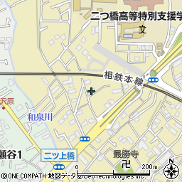 神奈川県横浜市瀬谷区二ツ橋町455-2周辺の地図