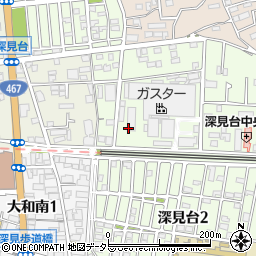 東京ガスエネルギー株式会社大和オートガススタンド周辺の地図