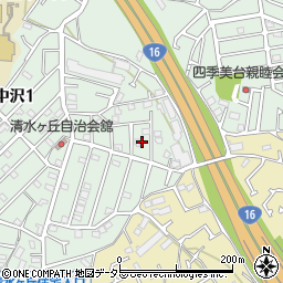 神奈川県横浜市旭区中沢1丁目10周辺の地図