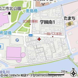 ソフトバンク松江学園通周辺の地図