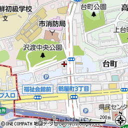 神奈川県横浜市神奈川区沢渡3-1周辺の地図