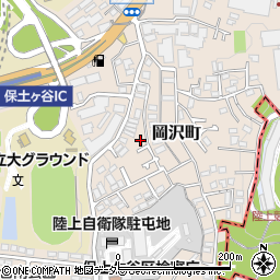 神奈川県横浜市保土ケ谷区岡沢町周辺の地図