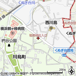 稲荷神社入口周辺の地図