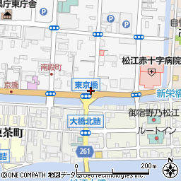 島根県松江市母衣町11-1周辺の地図