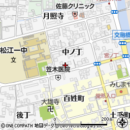 島根県松江市外中原町中ノ丁57-4周辺の地図