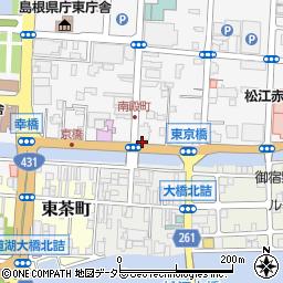 島根県松江市殿町412周辺の地図
