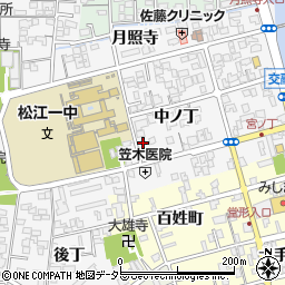 島根県松江市外中原町中ノ丁56-2周辺の地図