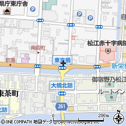 島根県松江市母衣町9-3周辺の地図