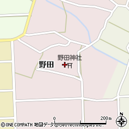 鳥取県大山町（西伯郡）野田周辺の地図