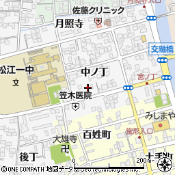 島根県松江市外中原町中ノ丁57-7周辺の地図