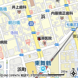 日本交通株式会社　東舞鶴営業所周辺の地図