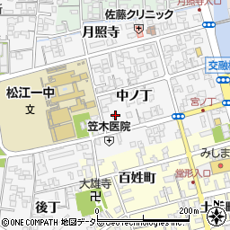 島根県松江市外中原町中ノ丁56-8周辺の地図