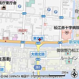 島根県松江市母衣町10周辺の地図