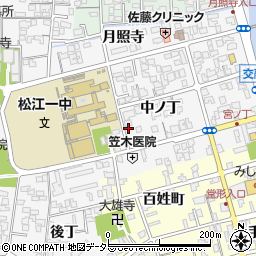島根県松江市外中原町中ノ丁56-9周辺の地図