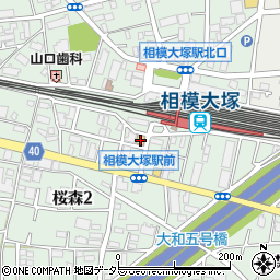 ローソンＬＴＦ相模大塚駅前店周辺の地図
