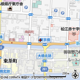 島根県松江市母衣町1周辺の地図