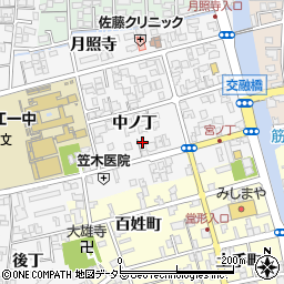 島根県松江市外中原町中ノ丁58周辺の地図