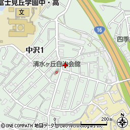 神奈川県横浜市旭区中沢1丁目13周辺の地図