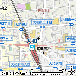 はなまるうどん大和駅前店周辺の地図
