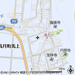 滋賀県長浜市高月町馬上1384-1周辺の地図