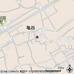 鳥取県東伯郡北栄町亀谷585周辺の地図