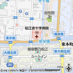 島根県松江市母衣町200周辺の地図