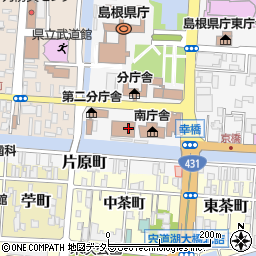 島根県庁　土木部都市計画課街路・公園グループ周辺の地図