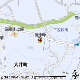 日蓮正宗得浄寺周辺の地図