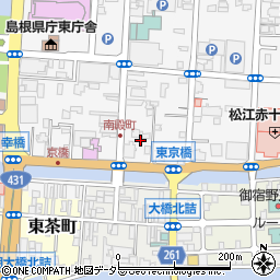 島根県松江市殿町407周辺の地図