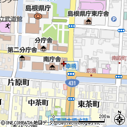 島根県市町村振興センター周辺の地図