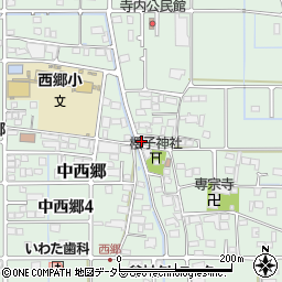 岐阜県岐阜市中西郷周辺の地図