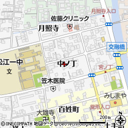 島根県松江市外中原町中ノ丁70-1周辺の地図