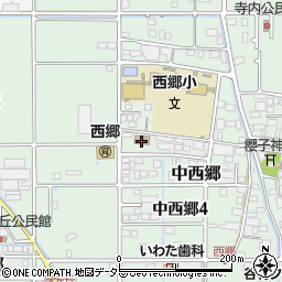 西郷　公民館周辺の地図