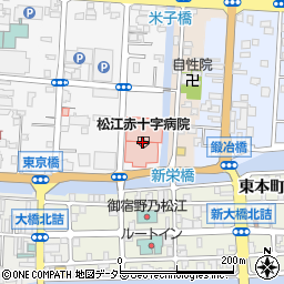 ファミリーマート松江赤十字病院店周辺の地図