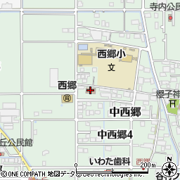 岐阜市西郷公民館周辺の地図