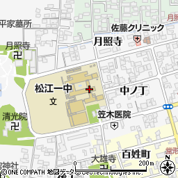 島根県松江市外中原町中ノ丁46周辺の地図