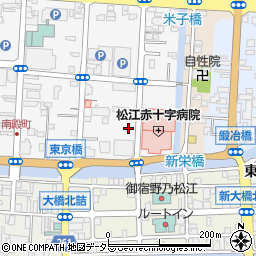 島根県松江市母衣町124周辺の地図