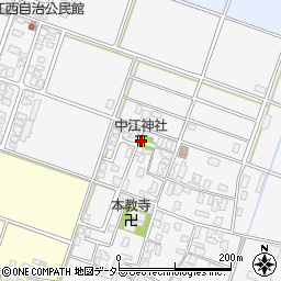 中江神社周辺の地図