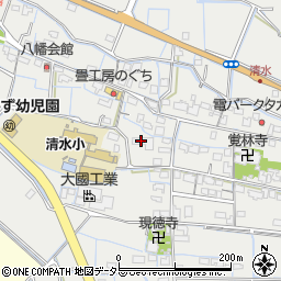 揖斐川町役場　清水公民館周辺の地図