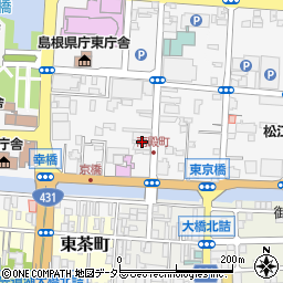 島根県松江市殿町61周辺の地図