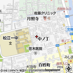 島根県松江市外中原町中ノ丁92-1周辺の地図