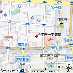 島根県松江市母衣町126周辺の地図